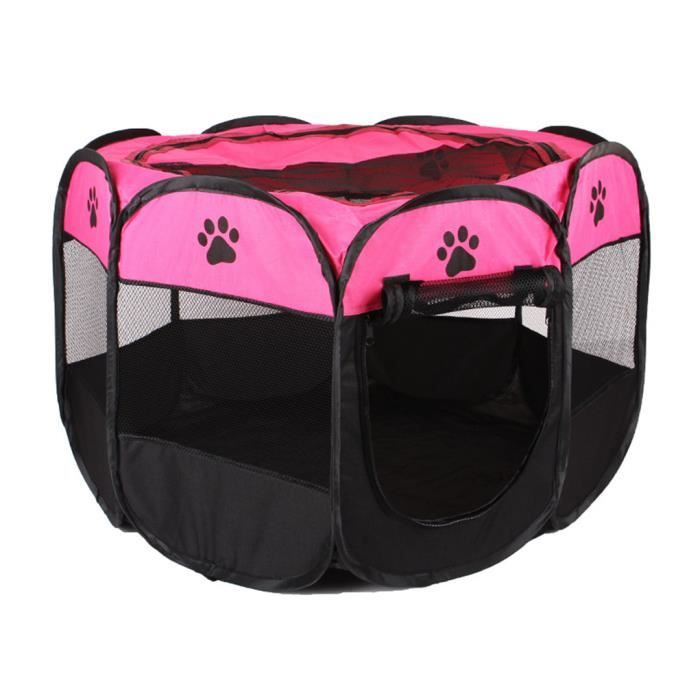 Parc pour Chien Intérieur Enclos Chien Extérieur en Métal Parc à Chiot  Pliable - 126x126x80cm - Cdiscount