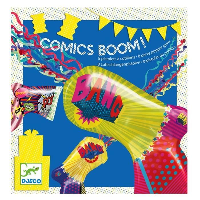 Pistolets A Cotillons Comics Boom Cdiscount Maison