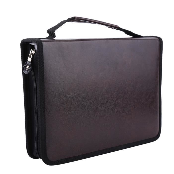 Trousse à stylo,Sac à crayons en cuir PU,1 pièce,Mini étui à crayons en cuir,poche pour stylos à