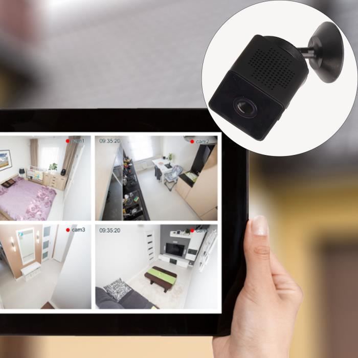 Mini Caméra Wi-Fi œil De Chat - 1080p, Vision Nocturne, Grand Angle 140° - Pour Maison, Voiture, Bureau (lot De 2)