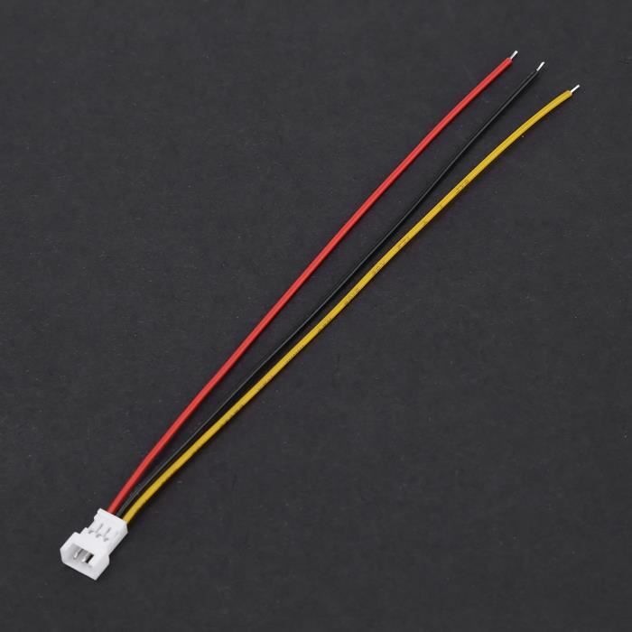 20 Connecteurs JST 1.25 Mm Avec Câbles - 2 Ou 3 Broches - Pour Circuits Imprimés DIY - 3