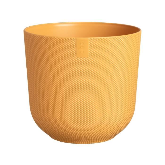 Pot de fleur Elho Jazz Rond Jaune 35 x B 34.5 x H 32 cm Intérieur 100% recyclé