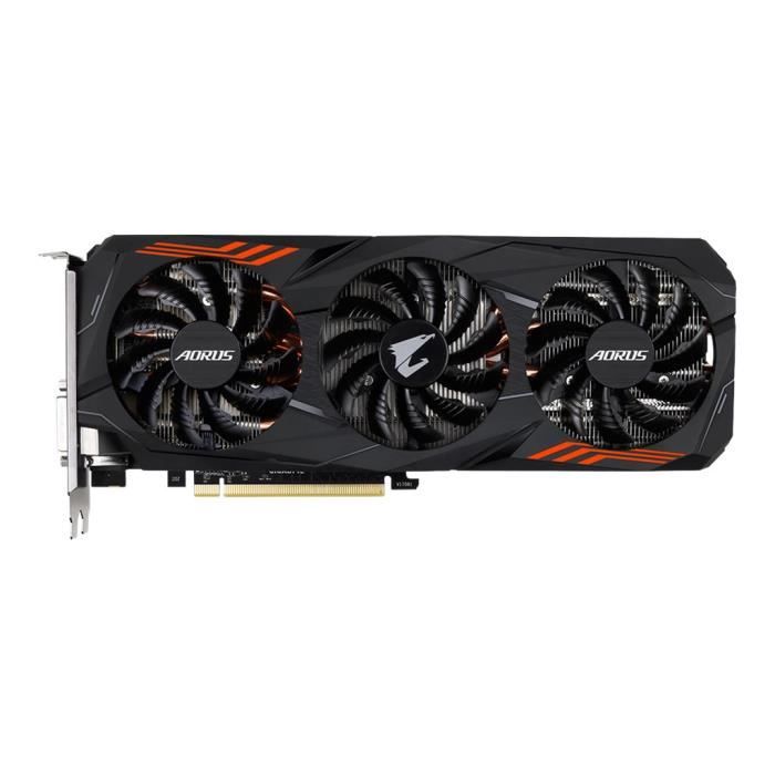Gigabyte AORUS GeForce GTX 1070Ti 8G Carte graphique GF GTX 1070 Ti 8 Go GDDR5 PCIe 3.0 x16 DVI HDMI 3 x DisplayPort Cdiscount Informatique
