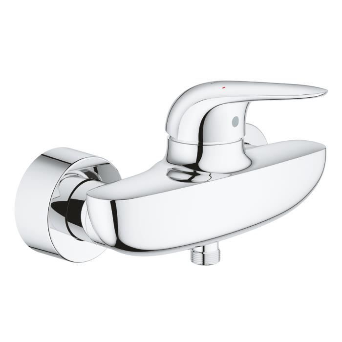 Mitigeur monocommande Douche - GROHE - Wave - Montage mural apparent - GROHE SilkMove - GROHE StarLi