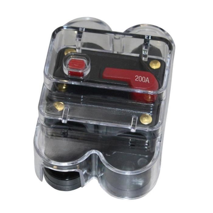 Interrupteur Coupecircuit DC 12V 24V Commutateur Disjoncteur avec Couvercle étanche 200A