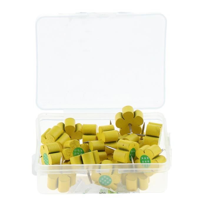 Jeu De Punaises En Bois Et Acier, Punaises De Pouce, épingles à Dessin