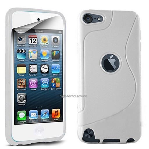 Housse etui coque pochette silicone gel fine pour Apple iPod Touch 6eme generation film ecran BLANC Cdiscount TV Son Photo