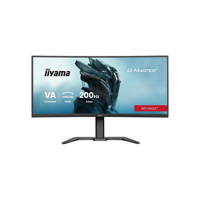 Écran PC Gaming Incurvé - IIYAMA - 34 - UWQHD - 200Hz - Dalle VA - 0 6ms - Ajustable en hauteur - GCB3484WQSU-B2