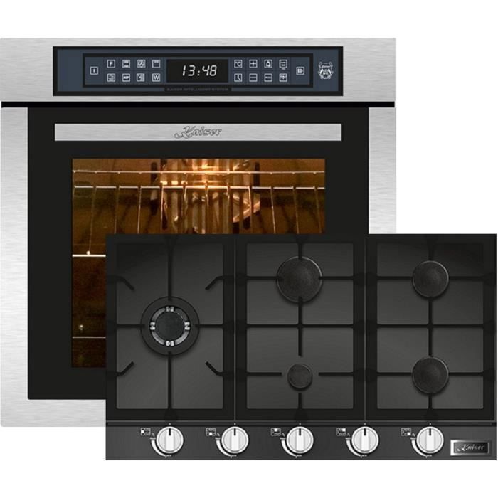 Four encastrable - Kaiser - EH 6306 R+KCG 9387 - Inox - 79L - Autonettoyage catalytique - Kaiser