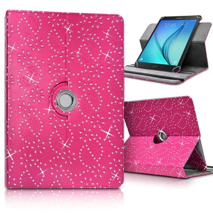 Etui Support Universel L Diamant Rose pour Logicom