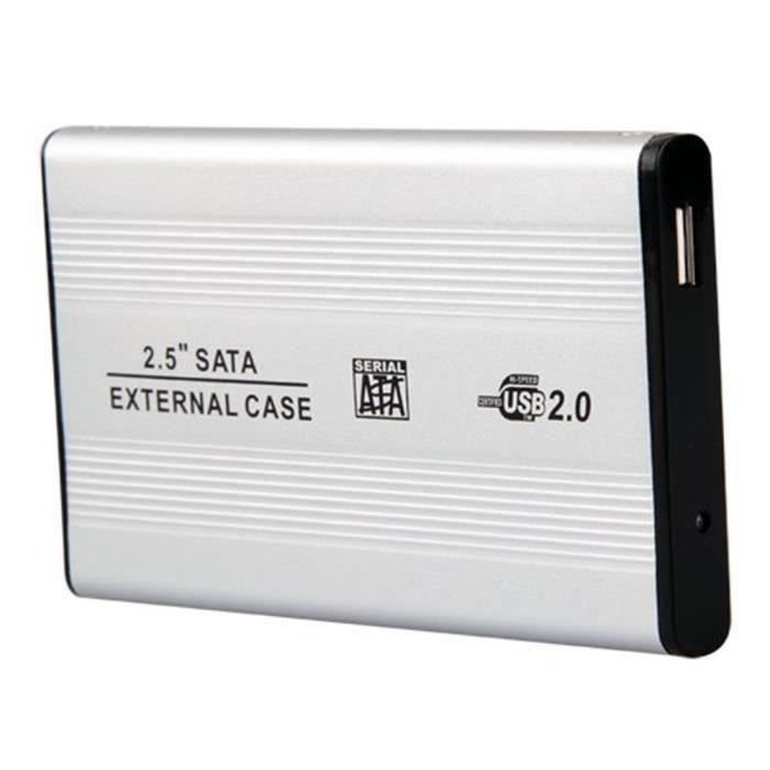 Boîtier de Disque Dur Mobile,Boîtier de Disque Dur USB Externe 2,5 USB 3.0 SATA