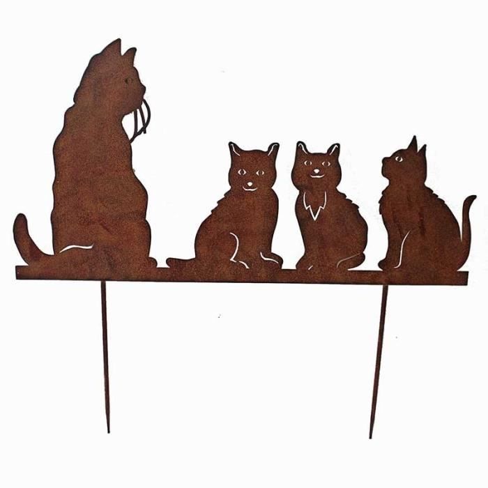 Silhouette Famille Chats En Fer 74x66 Cm Cdiscount Maison Silhouette Famille Chats En Fer 74x66 Cm Cdiscount Maison