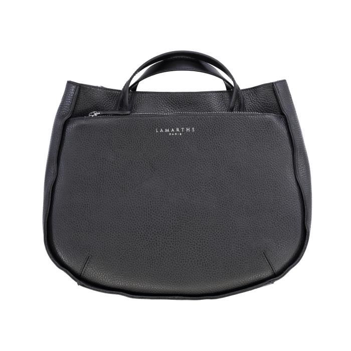 LAMARTHE - FIDELE IF103 Sac à Main Noir En Cuir - Femme Noir - Cdiscount  Bagagerie - Maroquinerie