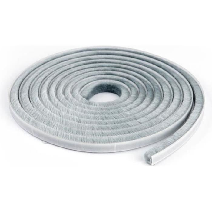 Joint Adhésif Velours Blanc Pour Portes Coulissantes - L. 6m X L. 5mm - Brico Dépôt