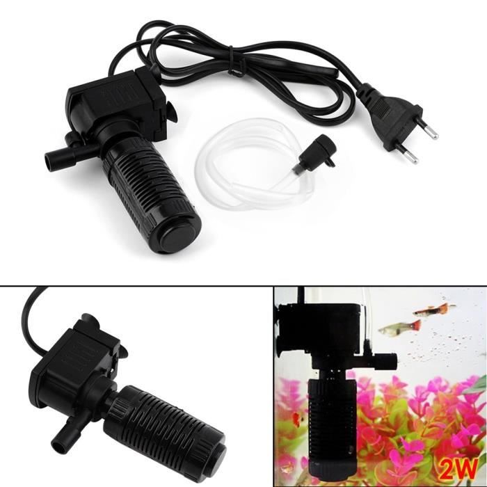 Comparer les prix de Mini 3 en 1 Aquarium interne Filtre Fish Tank Pompe submersible Vaporisateur UE