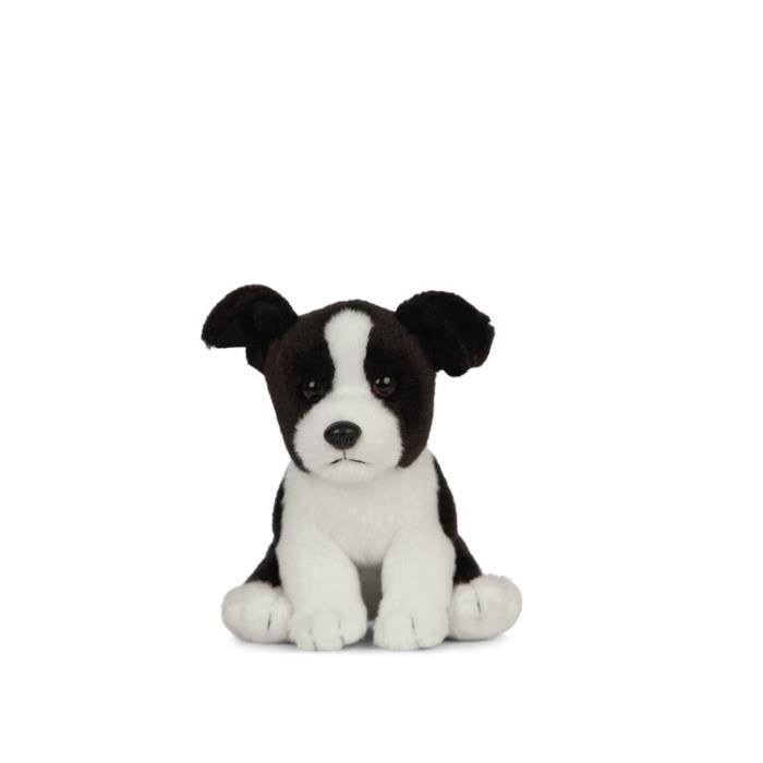 Peluche chien noir et blanc on sale