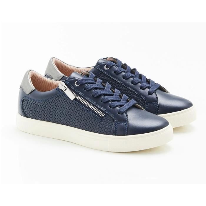 Tennis lacets effet tress Amortyl DAMART Bleu marine