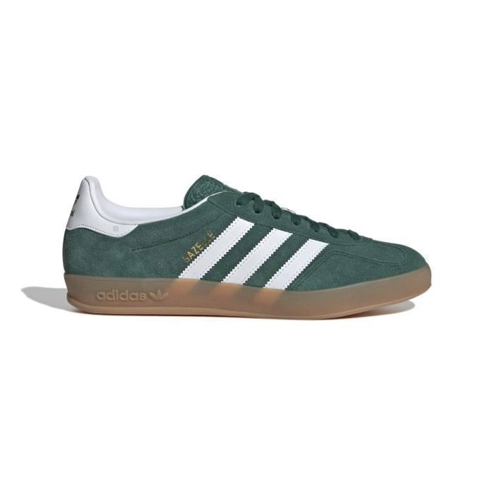 adidas Originals Basket - ADIDAS ORIGINALS - GAZELLE INDOOR - Cuir - Vert - Lacets