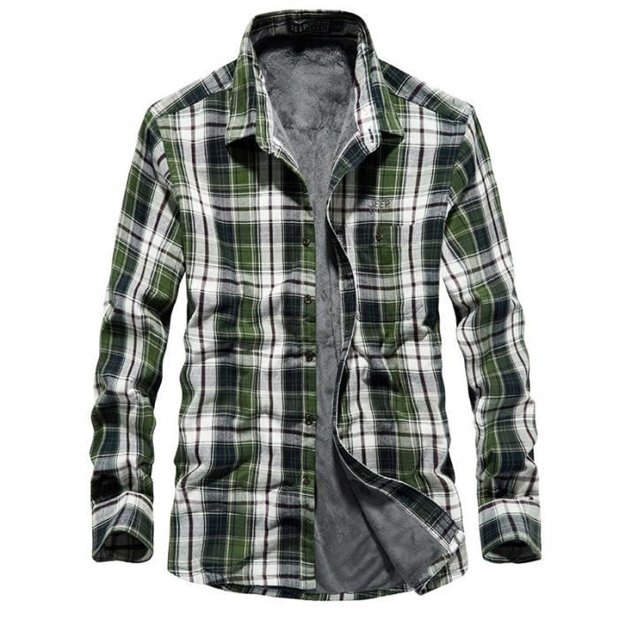 Chemise deals treillis homme
