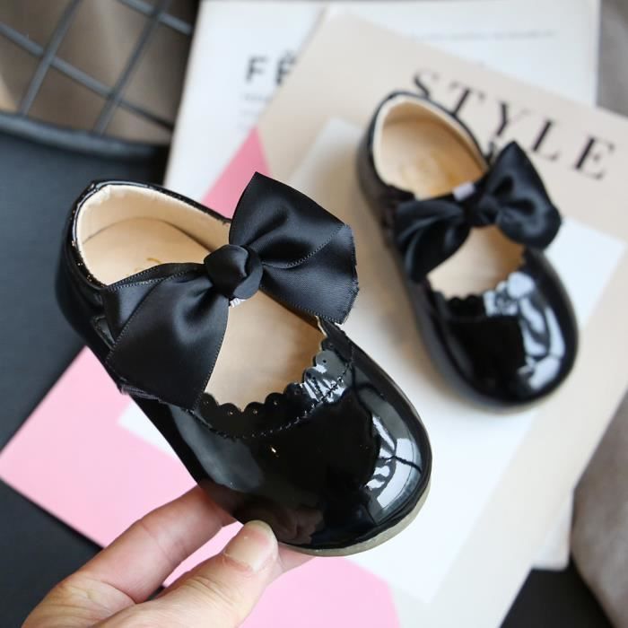 Nœud Mignon Bébé Chaussure Premier Pas Pour Bébé Fille Chaussures Mary Jane  0 à 18 Mois Rose - Cdiscount Chaussures