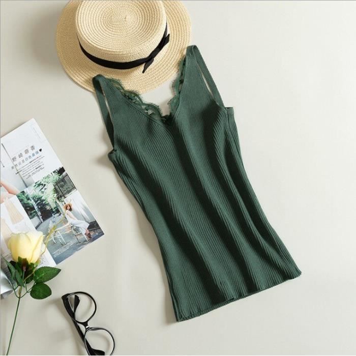 Top Débardeur Tricoté D. Exterior Italie - Taille L, Style Camisole Comme Khaite, Occasion Très Bon état