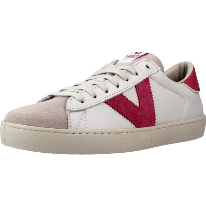 Basket Victoria Deportivo Blanc - VICTORIA - Femme - Lacets - Cuir - Plat  Blanc - Cdiscount Chaussures