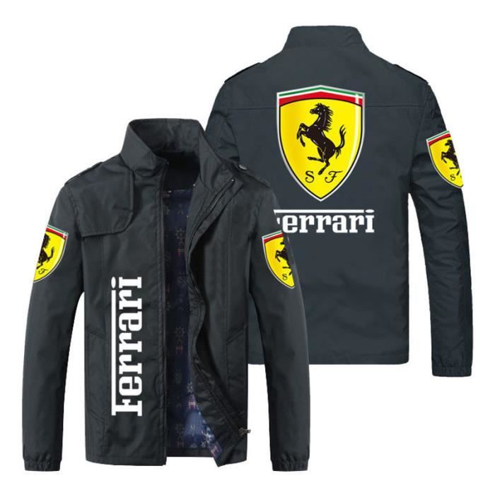 Veste Homme Ferrari Imprim Mode Mi saison Coupe normale Veste