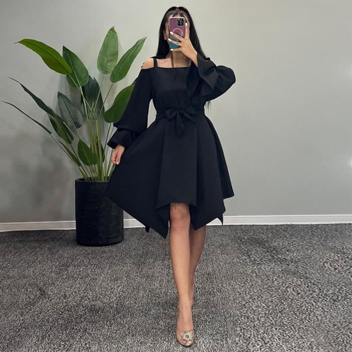 Robe noire decontractee best sale