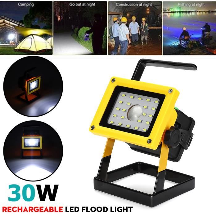T-Sun 30 W DEL Travail Lumière Rechargeable Voiture Extérieur Camping Torche USB Flood Feux