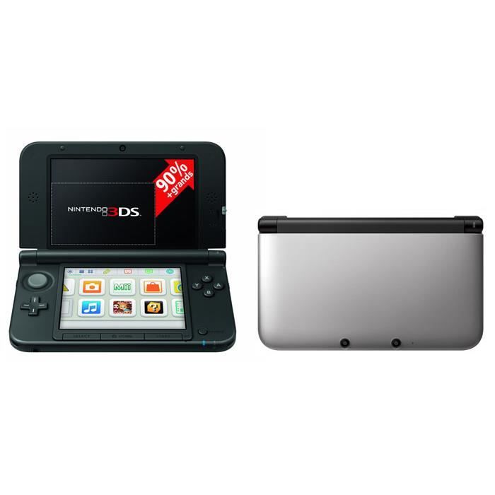 Console Nintendo 3DS XL - argent + noire