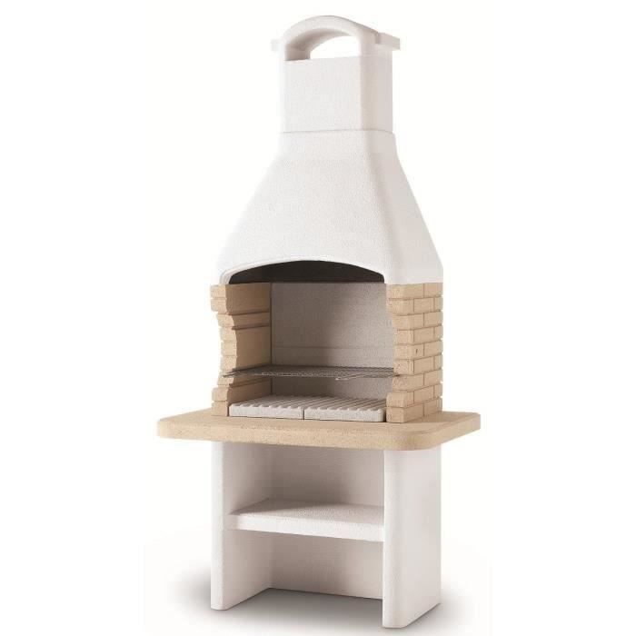 Barbecue En Pierre A Bois Et Charbon Tenerife 2 Avec Hotte Foyer Imitation Briques 68 X 40 Cm Achat Vente Barbecue Barbecue Tenerife 2 Cdiscount