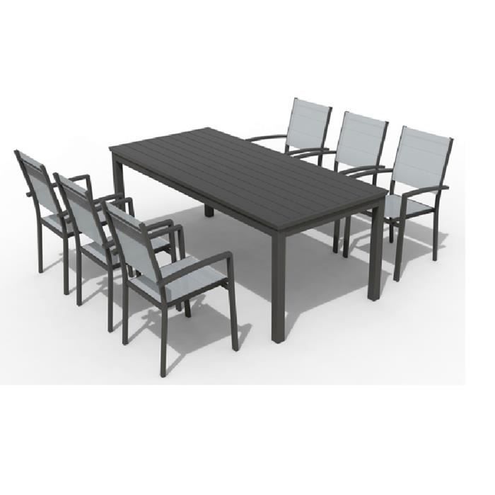 Ensemble De Jardin En Verre Trempe Et Aluminium Achat Vente