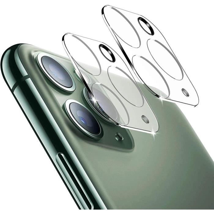 Film Protection Verre Trempé 9H Pour Objectif Caméra IPhone 11 à 16 Pro Max - Neuf, Transparent