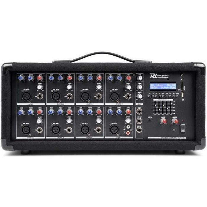 Table de mixage amplifiée Power Dynamics PDM-C805A - 800 Watts - BT/USB/SD