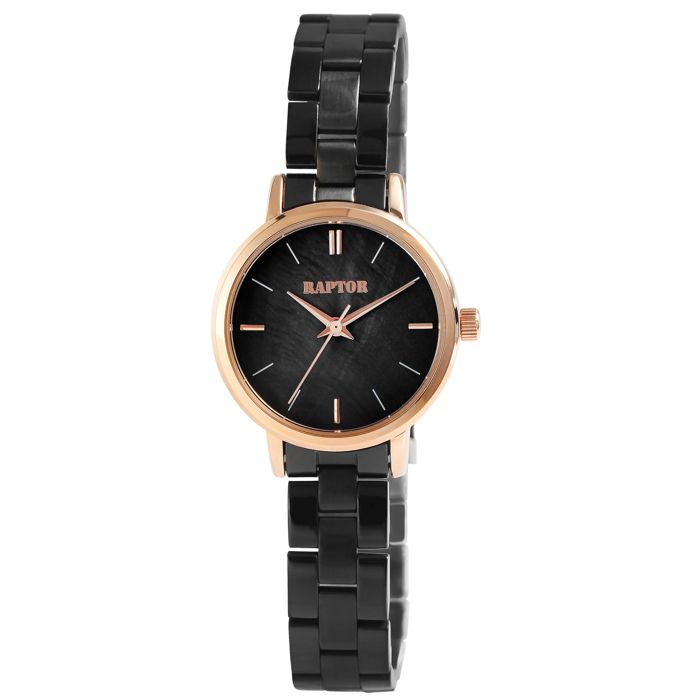 Montre - RAPTOR - Dalida - Femme - Acier inoxydable noir - Cadran nacre 29 mm