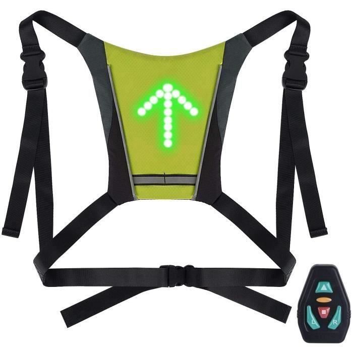 Progr s Gilet de Cyclisme LED Gilet r fl chissant LED avec