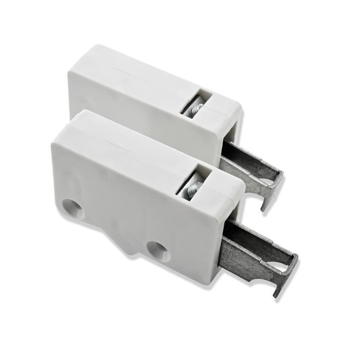 Bedycoon Paire De Supports Muraux De Rechange En Acier Blanc