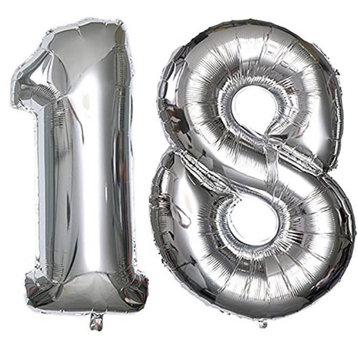 Jeu De Ballon En Aluminium Pour La Decoration Anniversaire 40 Pouces 18 Ans Ballon De Fete M46 Cdiscount Maison
