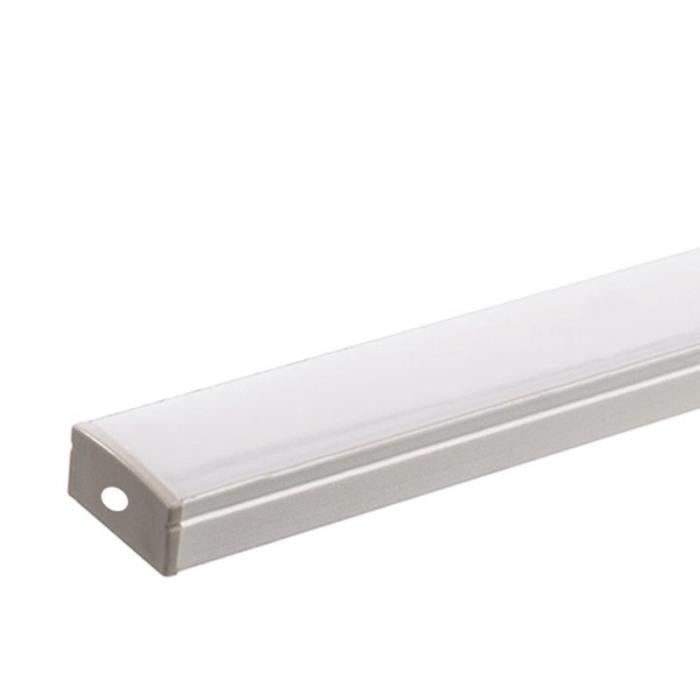 Profilé Aluminium Encastrable pour ruban LED 12V/24V – 1 Mètre