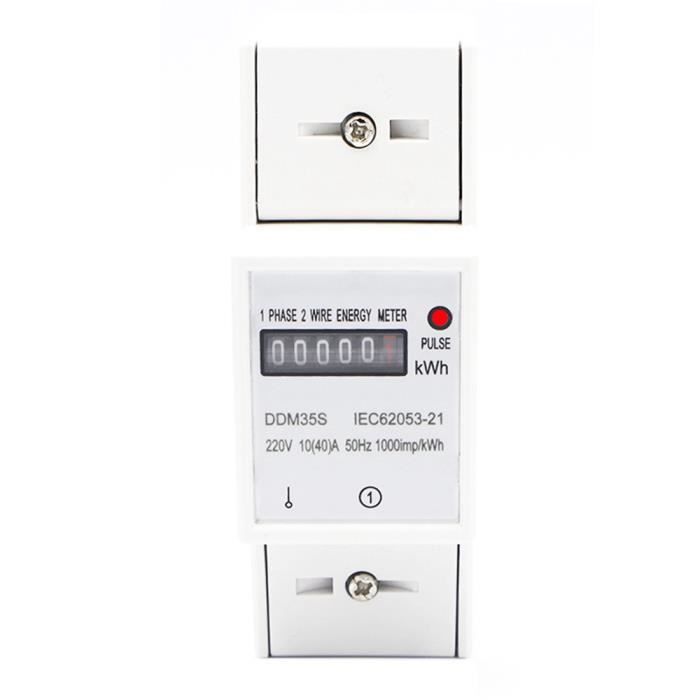 Contacteur CA 2NO 40A - 220V/230V - Montage Rail DIN - Faible Consommation - Pour Applications Domestiques Et Bâtiment