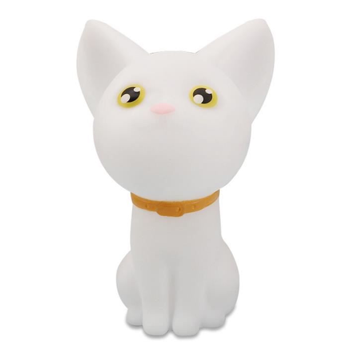 Veilleuse Figurine Chat Enesco - Déco Nuit, Ambiance Douce - Style Bois Imitation - Artiste Suzanne Lordi - 10