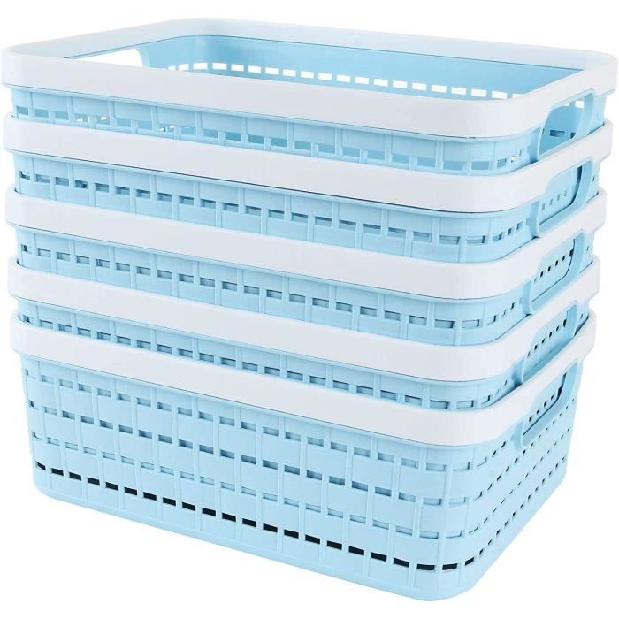 Lot De 3 Caisses De Rangement Pliantes En Plastique - Transportables Avec Poignées | Pour Voiture, Chambre, Bureau, Jouets - 2
