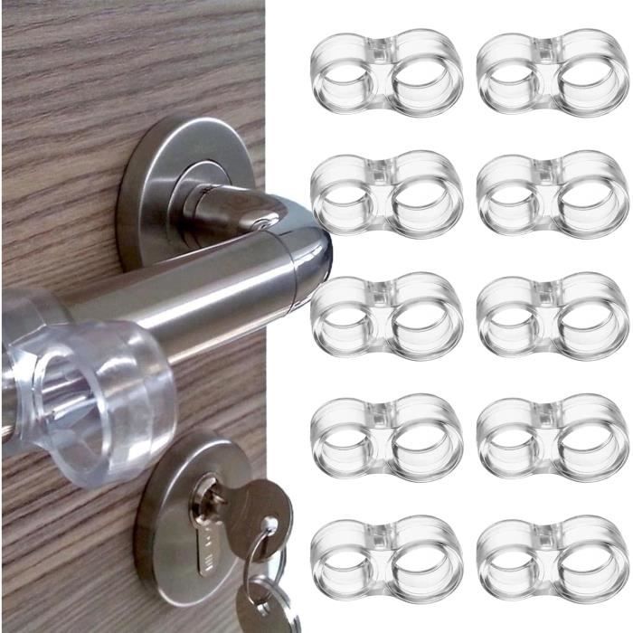 2 Protège-poignées Intérieures De Porte De Voiture - En Simili Cuir PU - Taille ~15x14 Cm - Universel