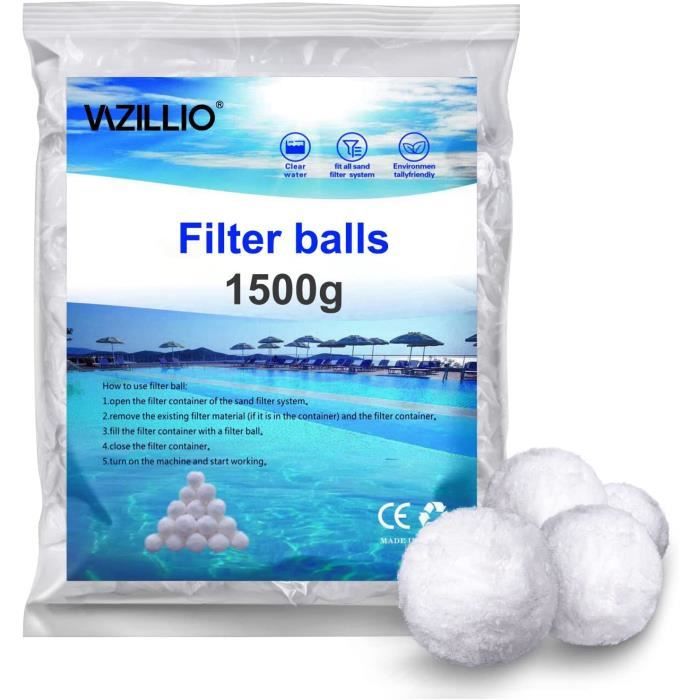 AufuN Balles Filtrantes De 700 G Remplace 25 Kg De Sable Filtrant Pour