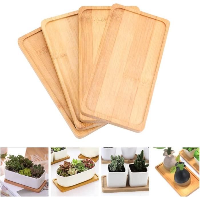 KiKiHong Lot De 2 Plateaux Rectangulaires Plastique 30,5x22 Cm – Antidérapants Réutilisables (Vert Foncé + Bleu Foncé)