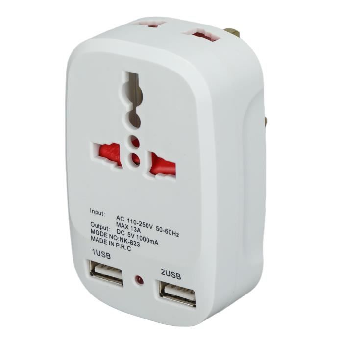 Adaptateur De Voyage Universel Tout-en-un Avec Charge Rapide QC3.0 - Marque Uppel