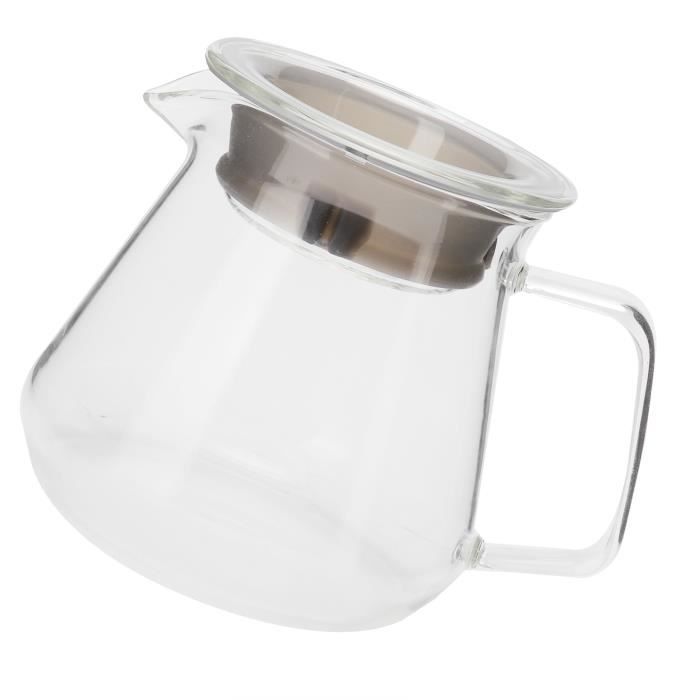 Ancien Pot à Café En Verre Avec Couvercle - 13x9 Cm, Style Vintage