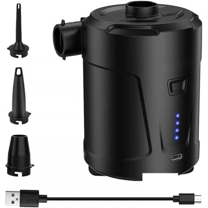 Compresseur gonflable portable avec 3 buses, pompe à Air électrique