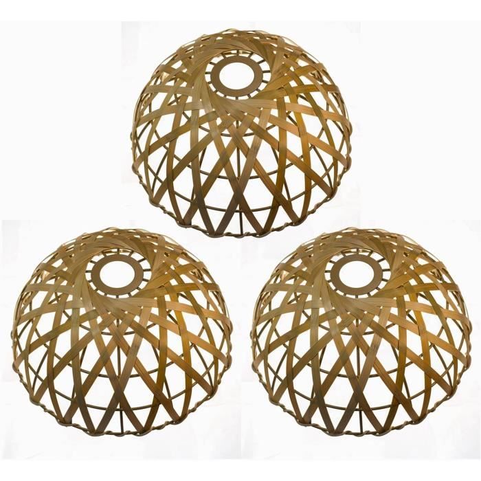 Lot De 6 Abat-Jour Tissu Fuloon - Pour Ampoules Bougies, Décoration Luminaire