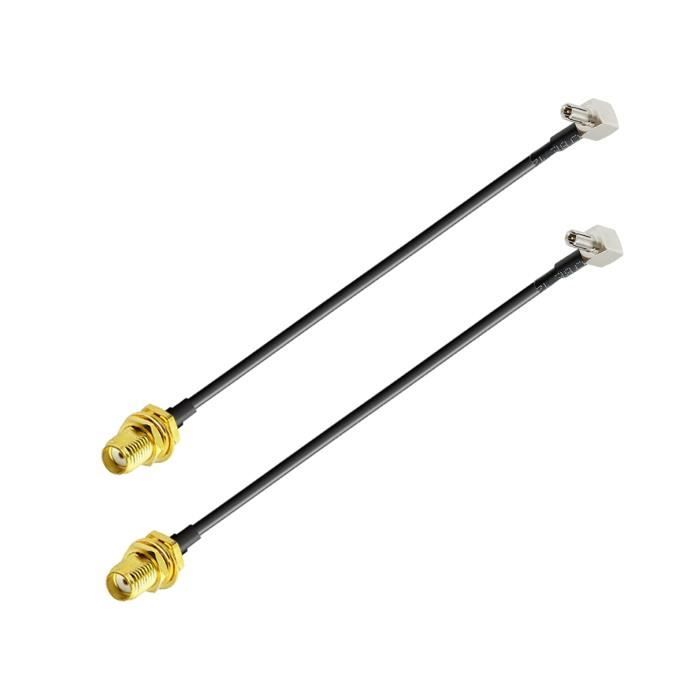 Eightwood Cable SMA Antenne 4G SMA Mâle à BNC Femelle Câble Pigtail